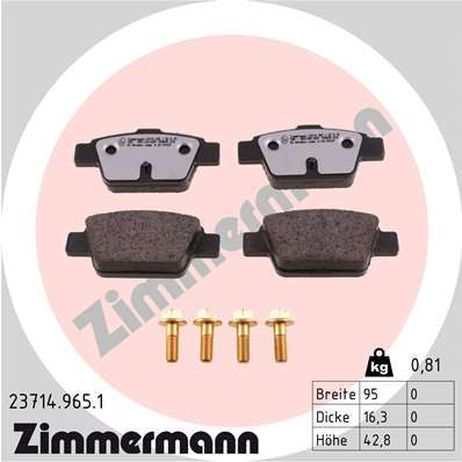 Zimmermann 23714.965.1 Brake Pad Set