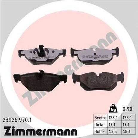 Zimmermann 23926.970.1 Brake Pad Set