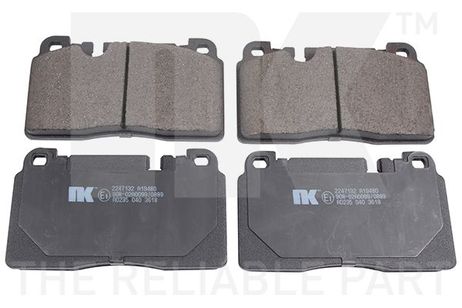 NK 2247132 Brake Pad Set | перед |