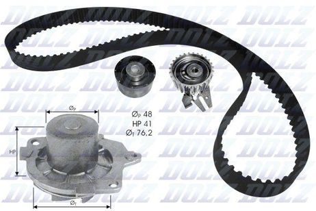 фото Dolz KD114 Комплект ГРМ с помпой Dolz KD114 Комплект ГРМ с помпой