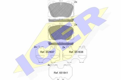 фото Icer 182282 Brake Pad Set Icer 182282 Brake Pad Set