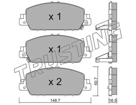 Trusting 1083.0 Brake Pad Set
