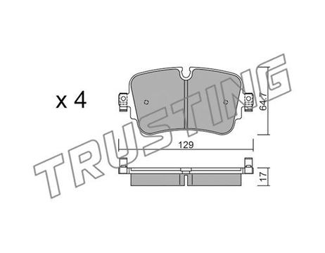 Trusting 1130.0 Brake Pad Set