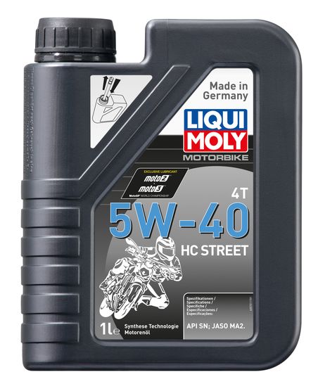 фото Liqui Moly 20750 5w-40 Motorbike 4T HC Street, 1л (HC-синт.мотор.масло) Liqui Moly 20750 5w-40 Motorbike 4T HC Street, 1л (HC-синт.мотор.масло)