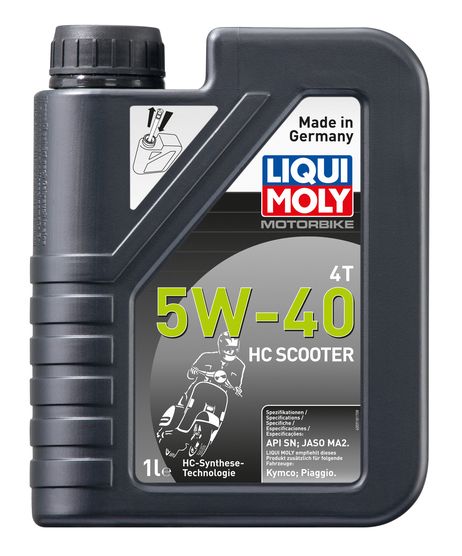 фото Liqui Moly 20829 5w-40 Motorbike 4T HC Scooter, 1л (HC-синт.мотор.масло) Liqui Moly 20829 5w-40 Motorbike 4T HC Scooter, 1л (HC-синт.мотор.масло)