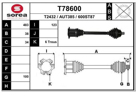 EAI T78600 Shaft