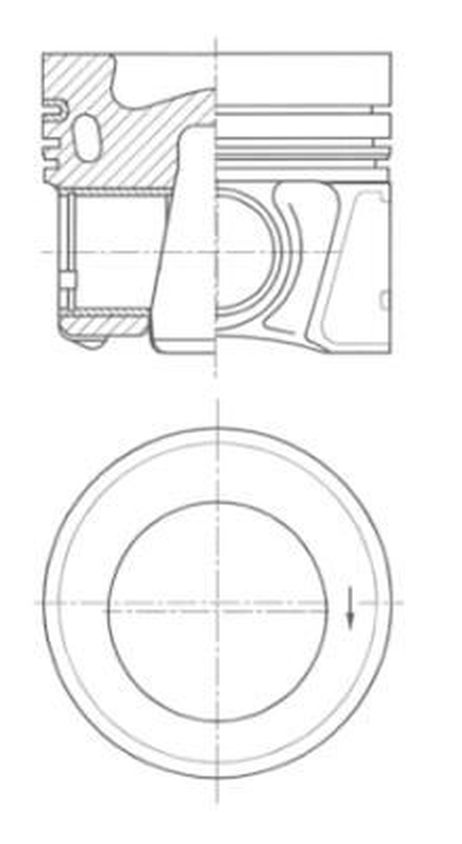 Kolbenschmidt 41661600 Piston
