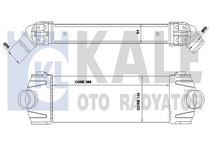 Kale oto Radyator 350850 Heat Exchanger