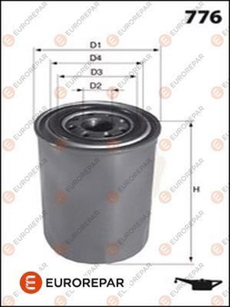 EUROREPAR 1616174680 Фильтр масляный
