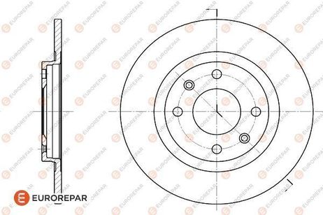 EUROREPAR 1618859980 Brake Disc | перед |