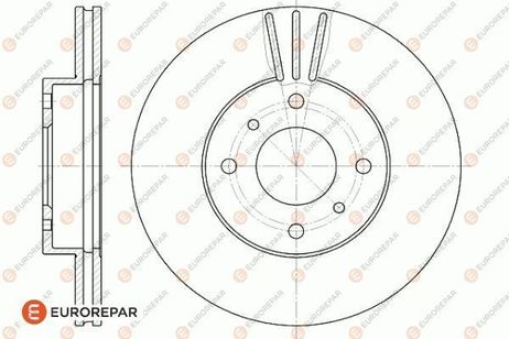 EUROREPAR 1618872280 Brake Disc | перед |