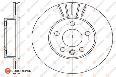 EUROREPAR 1618874080 Диск тормозной