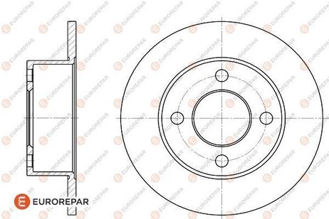 EUROREPAR 1618874580 Brake Disc | зад |