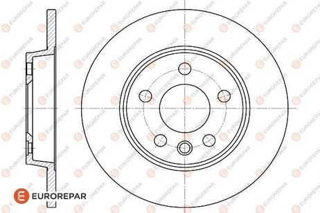 EUROREPAR 1618878980 Brake Disc | зад |