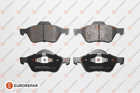 EUROREPAR 1623054380 Колодки тормозные | перед |