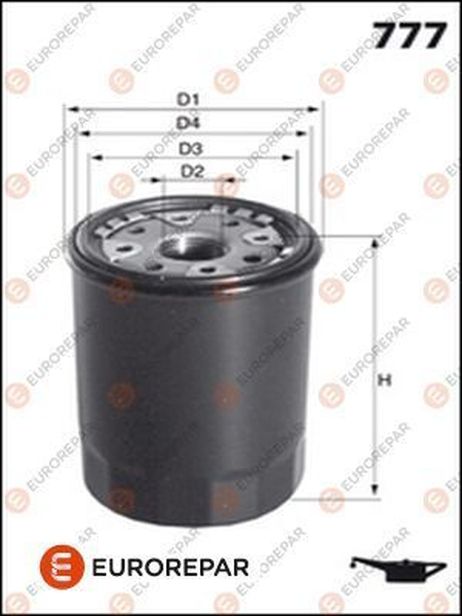 EUROREPAR E149151 Фильтр масляный