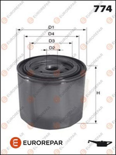 EUROREPAR E149155 Фильтр масляный
