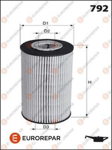 EUROREPAR E149164 Фильтр масляный (вставка)