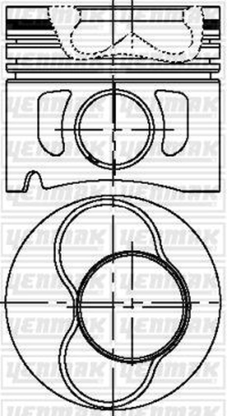 YENMAK 31-04313-000 Поршень ДВС с кольцами