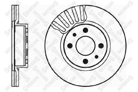 фото Stellox 6020-9924V-SX Диск торм. пер. Alfa Romeo 164, Fiat Cro | перед | Stellox 6020-9924V-SX Диск торм. пер. Alfa Romeo 164, Fiat Cro | перед |