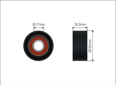 Caffaro 500526 Pulley