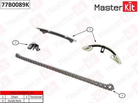 фото Master KiT 77B0089K Комплект цепи ГРМ Master KiT 77B0089K Комплект цепи ГРМ