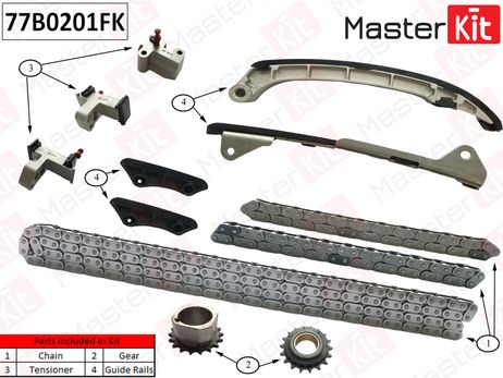 фото Master KiT 77B0201FK Комплект цепи ГРМ Master KiT 77B0201FK Комплект цепи ГРМ