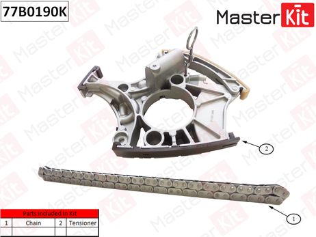 фото Master KiT 77B0190K Комплект цепи привода распределительного вала Master KiT 77B0190K Комплект цепи привода распределительного вала