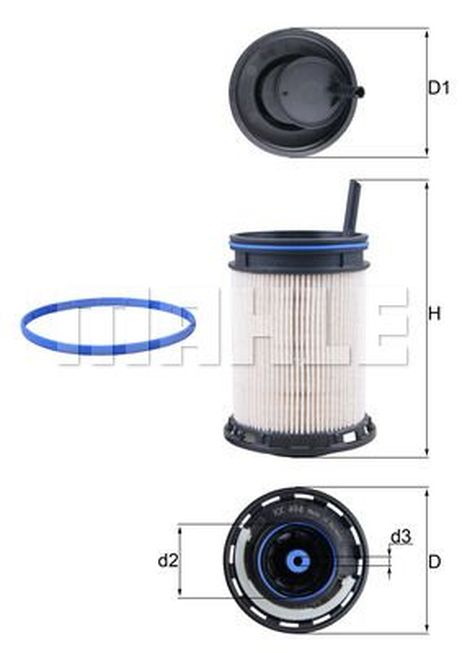 Knecht KX 494D Фильтр топливный