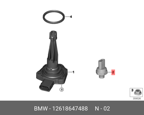 фото BMW 12618647488 Датчик давления масла BMW 12618647488 Датчик давления масла