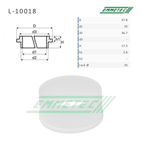 Emmetec L-10018 Втулка уплотнительная на вал диаметром 35мм Toyota Land Cruiser 100 1998-2002, Lexus LX 470
