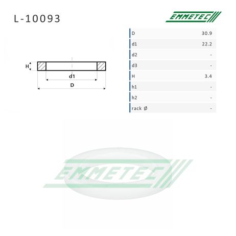 Emmetec L-10093 Втулка уплотнительная на вал диаметром 22.2мм (zf) Geely CK 2008-