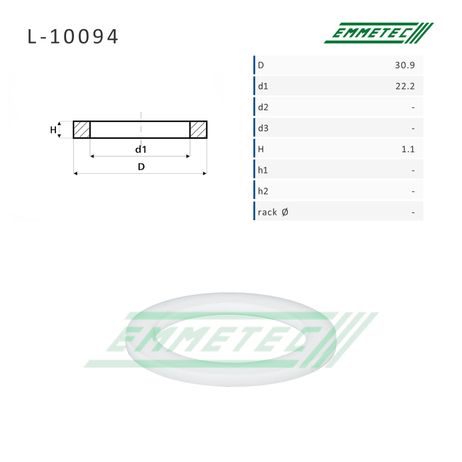Emmetec L-10094 Втулка уплотнительная на вал диаметром 22.2мм (zf) Geely CK 2008-