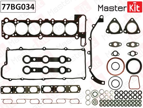 фото Master KiT 77BG034 Комплект прокладок головки блока цилиндров Master KiT 77BG034 Комплект прокладок головки блока цилиндров