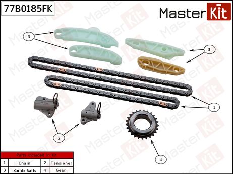 фото Master KiT 77B0185FK Комплект цепи ГРМ Master KiT 77B0185FK Комплект цепи ГРМ