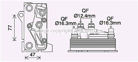 AVA MS3714 Радиатор масляный