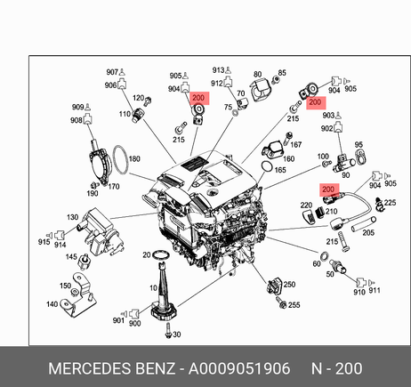 фото Mercedes A 000 905 19 06 Датчик детонации Mercedes A 000 905 19 06 Датчик детонации