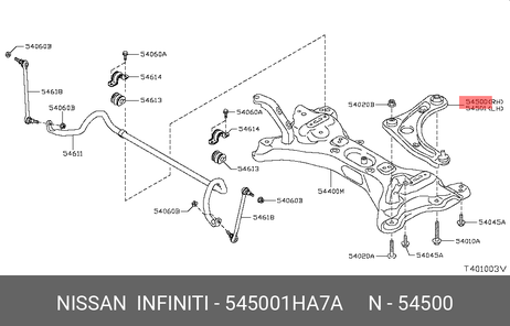 фото Nissan 54500-1HA7A Рычаг подвески | перед лев | Nissan 54500-1HA7A Рычаг подвески | перед лев |