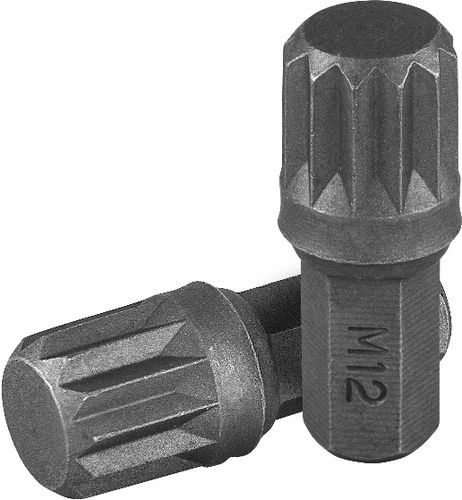 фото Ombra 556712 556712 Вставка-бита 5/16dr spline, m12, 30 мм Ombra 556712 556712 Вставка-бита 5/16dr spline, m12, 30 мм
