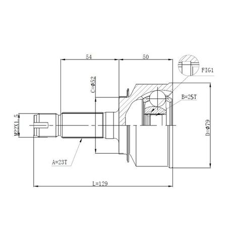 фото DOUBLE FORCE DFCV047 Шрус привода DOUBLE FORCE DFCV047 Шрус привода