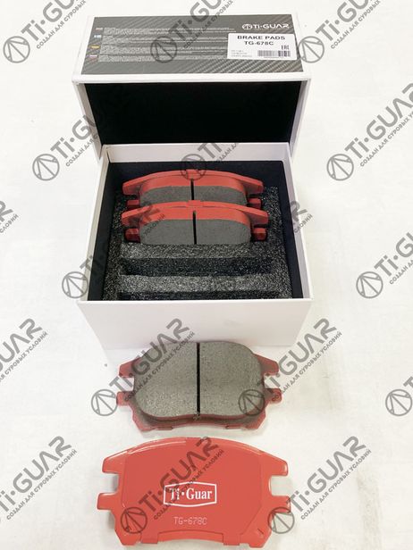 фото Ti-Guar TG678C Тормозные колодки tg-678c/pf1481 (керамика)* Ti·GUAR Ti-Guar TG678C Тормозные колодки tg-678c/pf1481 (керамика)* Ti·GUAR