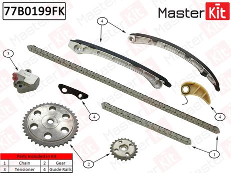 фото Master KiT 77B0199FK Комплект цепи ГРМ Master KiT 77B0199FK Комплект цепи ГРМ