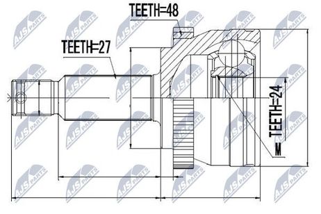 NTY NPZ-HY-515 NTY шрус наружный