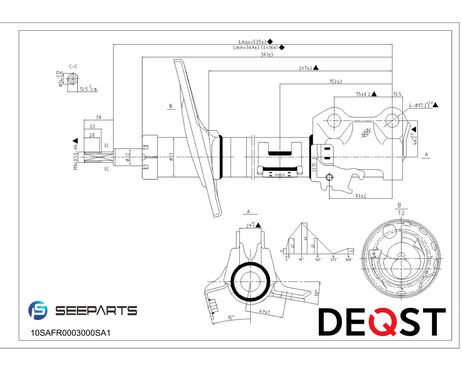 фото Deqst 10SAFR0003000 Амортизатор передний правый Toyota RAV 4 III 06- Toyota RAV 4 III 06- г/масло Deqst 10SAFR0003000 Амортизатор передний правый Toyota RAV 4 III 06- Toyota RAV 4 III 06- г/масло