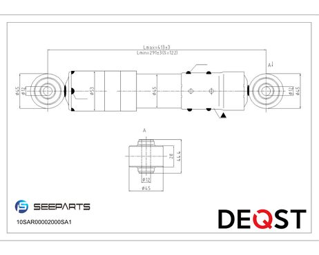 фото Deqst 10SAR00002000 Амортизатор подвески задний газовый toyota: rav4 III 06 Deqst 10SAR00002000 Амортизатор подвески задний газовый toyota: rav4 III 06
