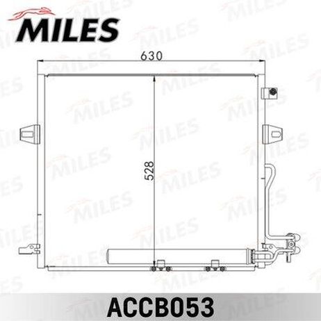 Miles ACCB053 Конденсер MB w164 2.8-6.3/2.8td/3.2td 06-