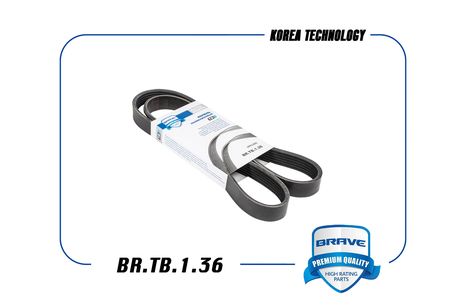 фото Brave BR.TB.1.36 Ремень поликлиновый Brave BR.TB.1.36 Ремень поликлиновый