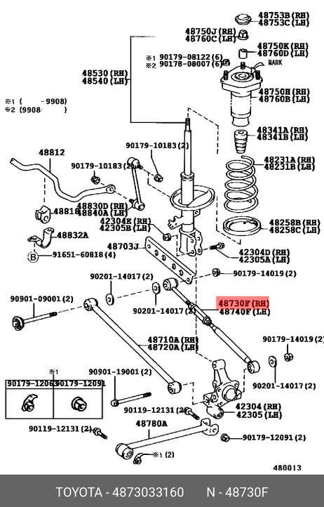 фото Toyota 48730-33160 ТГА подвески Toyota 48730-33160 ТГА подвески