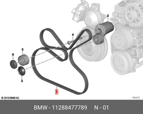 фото BMW 11288477789 Ремень приводной 7-серия f01/f02 (2008) BMW 11288477789 Ремень приводной 7-серия f01/f02 (2008)