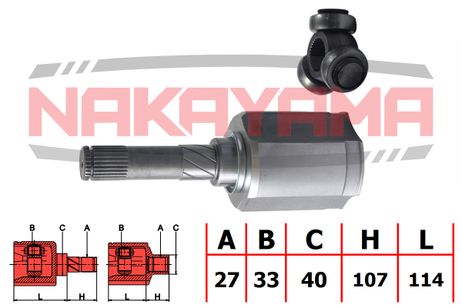 фото Nakayama NJ7053NY Шрус внутр. к-кт левый nissan qashqai j10f 06-, QA Nakayama NJ7053NY Шрус внутр. к-кт левый nissan qashqai j10f 06-, QA